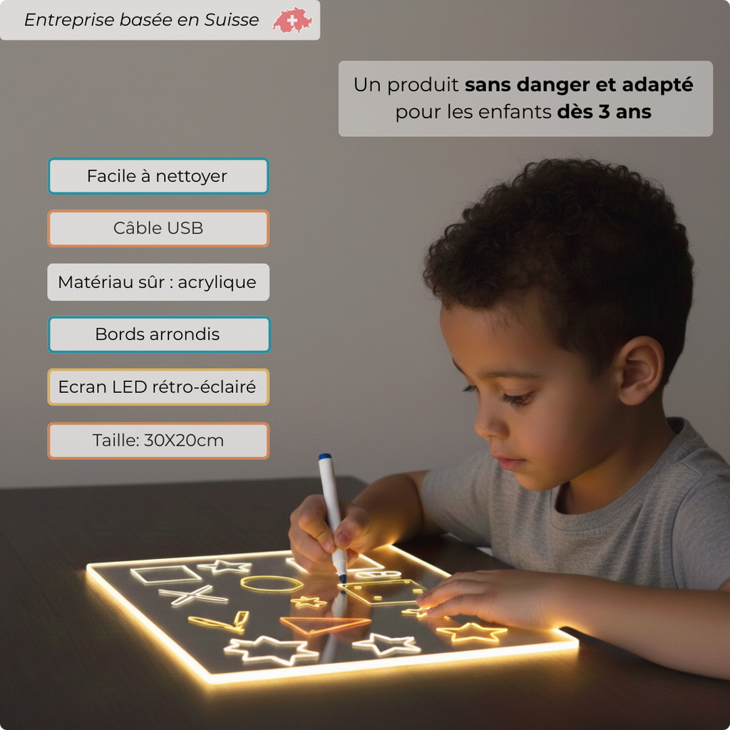 Tablette lumineuse LED